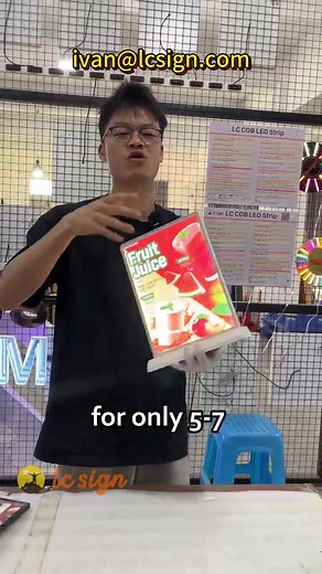 Rechargeable LED Light Box for Business Displays