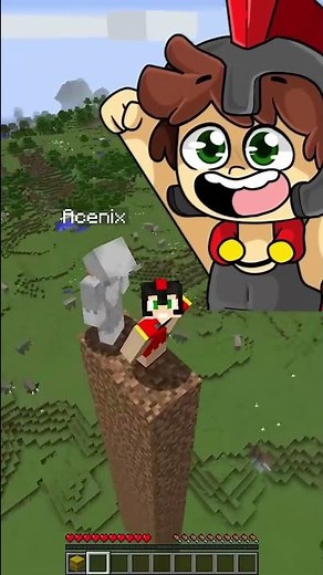 ¿puedes sobrevivir a esta caida en #minecraft? #shorts