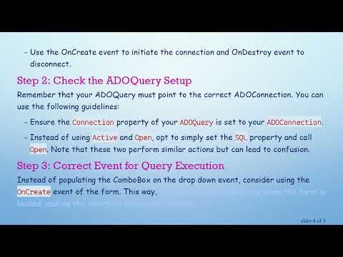 How to Populate a ComboBox from a SQL Server Database in Delphi