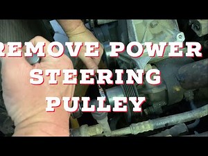 How to Remove a Power Steering Pump Pulley DIY