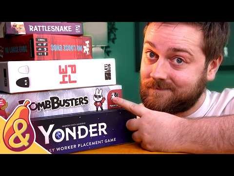 5 MORE Great New Board Games! [Yonder, Rattlesnake, Bomb Busters, Herd, and No Loose Ends]