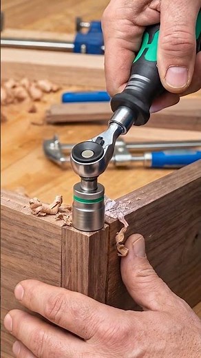 This Wera Ratchet Trick Will Blow Every Woodworker's Mind! 🔥🪵#shorts #tools #woodworking