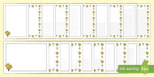Daffodil Page Border