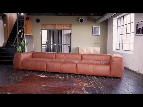 KAWOLA | Sofá MIA | Sofá modular de pana, terciopelo y microfibra de cuero