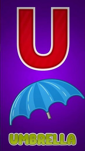 Learn Letter U – U for Umbrella ☂️, U for Unicorn 🦄 | ABC Phonics Song for Kids