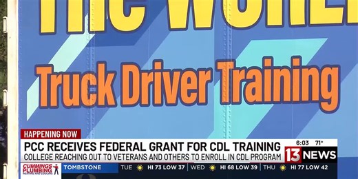 Federal grant helps PCC promote CDL course