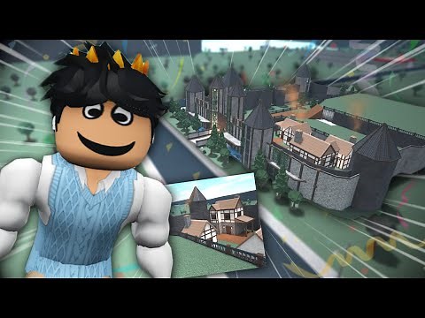 BUILDING BLOXBURG VILLAGE HOUSES FOR MY CASTLE PROJECT...