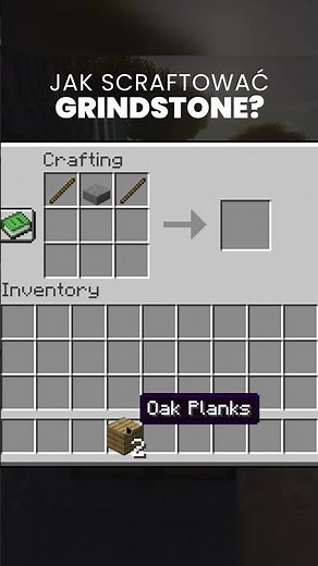 how to make grindstone minecraft | grindstone recipe | jak zrobić grindstone minecraft