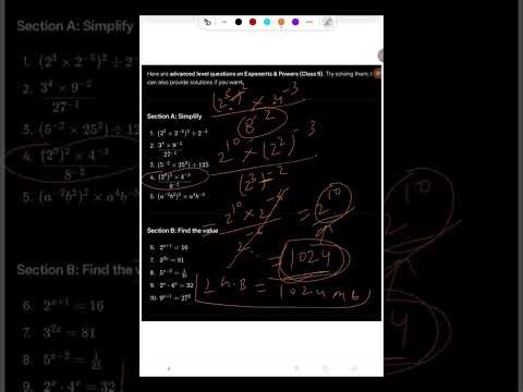 Exponents & Powers.#class9maths #exponentsandpowers #indices #mathspractice #ncertmaths Part-1
