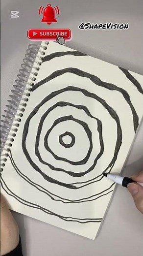 Satisfying Black & White Circle Art 🎨🖤 #shorts