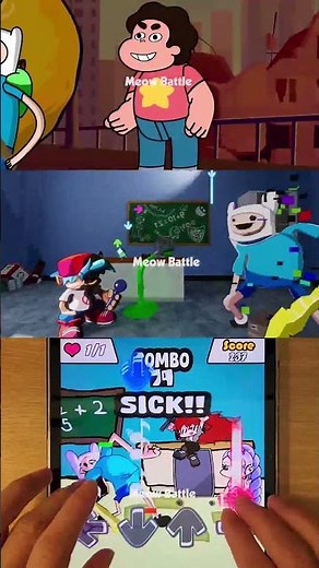 Finn Pibby 3D vs Sky - FNF Animation - Friday Night Funkin' #fnf #shortsviral