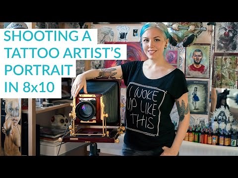 INKredible Artist: shooting an 8x10 large format portrait