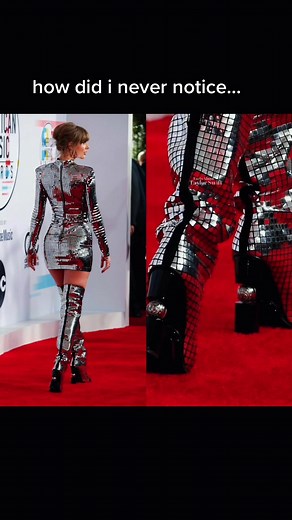 she wore this in like 2018 and i never noticed the disco ball in her hells WHAT #mirrorball #taylorswift #folklore #fyp