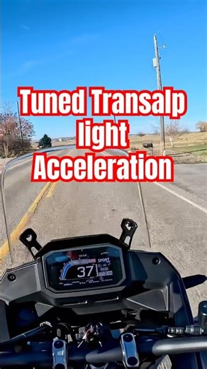 2024 Honda Transalp Full Exhaust and Tune Light Acceleration