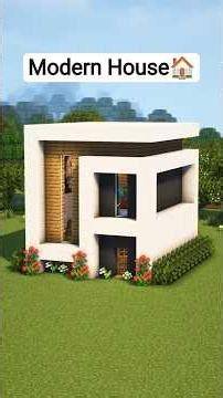 Minecraft Easy Modern House🏠 #minecraft