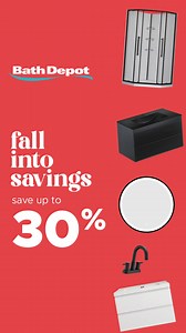 Make room for SALES ✨ Save up to 30% on selected products at Bain Dépôt. Don’t miss out! FedEx Shipping and Free In-Store Pickup available. | Bath Depot