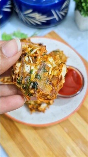 Crispy Cabbage Fritters Recipe🔥| Tea Time Snack Recipe #shorts#cooking#cabbage#food#shortsfeed#trend