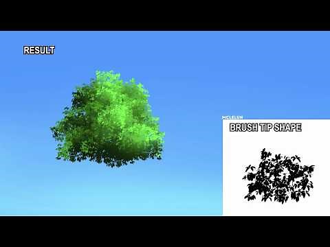 Creating Photoshop Anime Tree Brush