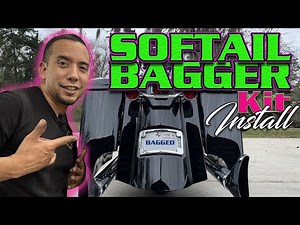 Softail Bagger Conversion Kit Install ‪@BadDadcustommotorcycle‬ for 2017 and older Softails