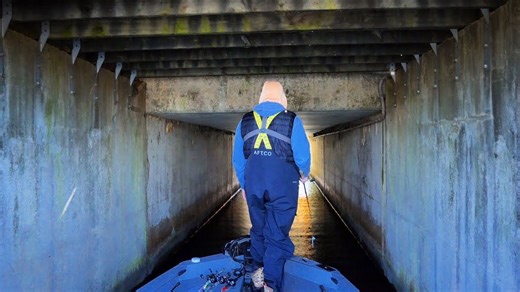 Secret tunnel leads to ultimate hidden fishing spot discovery