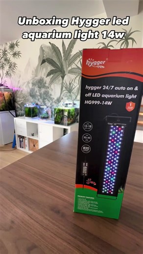 Thx for ur nice video @fishnscape🥰Hygger HG999 full spectrum light with LCD monitor,24/7 lighting cycle🔥#hygger #aquarium #light #fishtank #fypシ