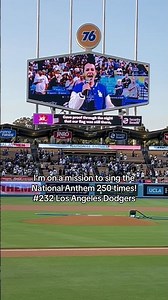 National Anthem for Los Angeles Dodgers 🇺🇸