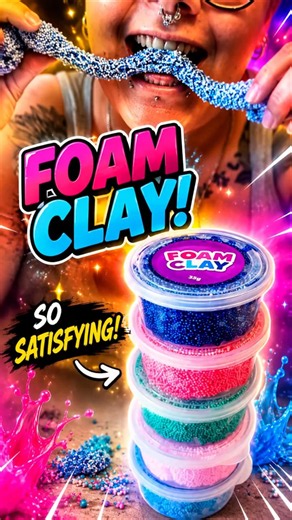 I Couldn't Stop Playing With This Foam Clay! 🤯#FoamClay #SensoryToy #satisfying #gardenant_toys