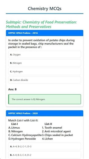 Chemistry of Food Preservation: Methods and Preservatives