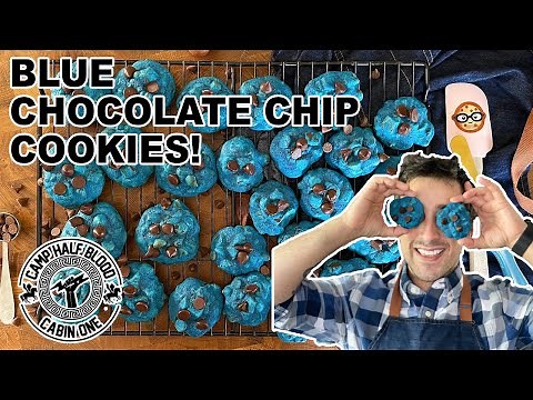 Percy Jackson-Inspired Blue Chocolate Chip Cookies