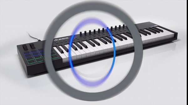 Alesis VI49-49 Key USB MIDI Keyboard Controller with, 16 Drum Pads, 12 Assignable Knobs, 36 Buttons and 5-Pin MIDI Out, Production Software Included