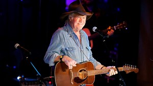 Billy Joe Shaver performs his song “Honky Tonk Heroes” during the opening concert in 2018 for the museum’s major exhibition “Outlaws & Armadillos: Country’s Roaring '70s.” The song, from the Waylon Jennings album of the same name, is one of nine compositions Shaver had a part in writing on that landmark record. The Outlaw movement increased country music’s audience in the 1970s, led by pacesetters such as Shaver, Willie Nelson, Waylon Jennings, Kris Kristofferson, Guy Clark, Bobby Bare, and many