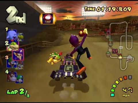 MKDD New Team of Misfit Gameplay | Bowser Jr and Waluigi