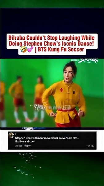 Dilraba Couldn’t Stop Laughing While Doing Stephen Chow’s Iconic Dance! 🤣 #dilraba #cdrama #shorts