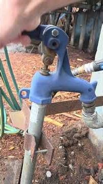 Yard hydrant (NOT always drinkable).