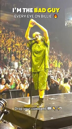 Billie Eilish Live Performing The Bad Guy With Audience 🔥💃 #billieeilish