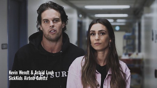 Newly engaged Bachelor in Paradise stars Kevin Wendt and Astrid Loch spent a night at SickKids and couldn’t believe what they saw. Book your stay at SickKids Airbnb here: www.airbnb.ca/sickkids #Airbnb #SickKidsVS | SickKids Foundation
