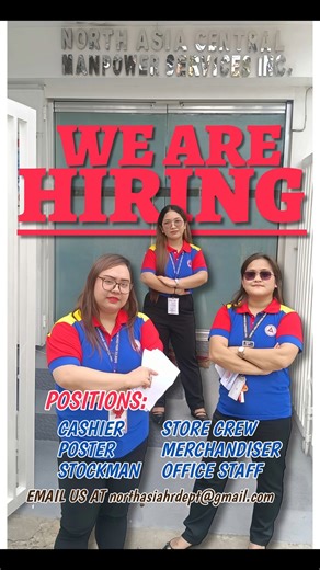 URGENT HIRING 📣📣📣 APPLY NA! ❤💙 📍 CASHIER - Cash and Carry Makati - The Link Makati 📍 PORTER - Pasong Tamo Makati - Cash and Carry Makati 📍 STOCKMAN - Pasong Tamo Makati - Cash and Carry Makati 📍 STORE CREW - LSBT Morong Rizal - LSBT Anonas Quezon City - Male Only - LSBT Malolos Bulacan - LSBT Calumpit Bulacan - Waltermart Cabuyao 📍 MERCHANDISER - CW Ortigas - CW Balintawak - CW Sta. Rosa - Handyman Lipa - Ace Hardware Baliuag 📍 OFFICE STAFF - Makati City -- For interested applicant you