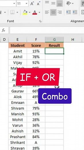 Trick to use IF and OR formula in excel with practical example👇🤩