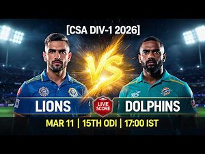 🔴 Lions vs Dolphins Live Score | Today Match Live Score | ScorePulse Cricket