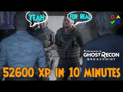 52600 XP In 10 Minutes No glitch needed potential 300k+ in 1 hour Xp Farming| Ghost Recon Breakpoint