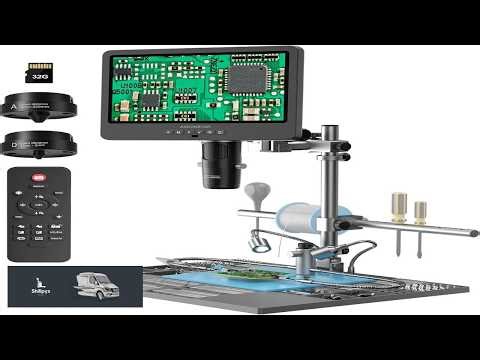 Andonstar AD249S M Plus 10.1'' HDMI Soldering Digital Microscope for Electronics Repair