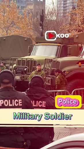 Police and military soldier security