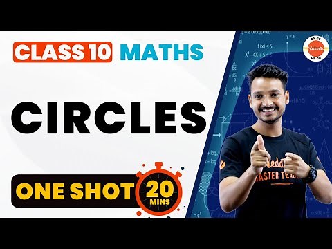 Complete Circles One Shot in 20 Mins | CBSE Class 10 Maths Chapter-10 #Cbse2024Exam