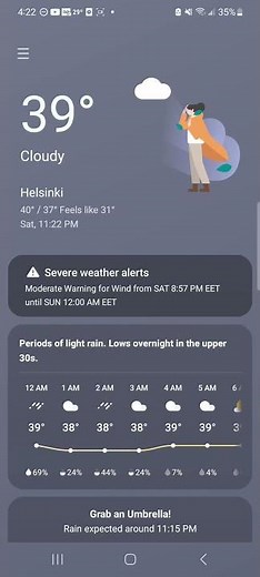 Samsung weather animations
