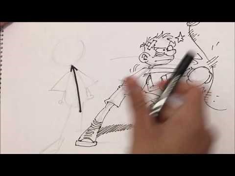 APRENDE A DIBUJAR CARICATURAS MOVIENDOSE CON IVANEVSKY
