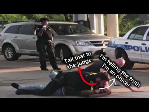 Security Guard Gets Pulled Over While Driving a Police Car