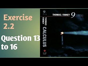 find derivative by product and multiplying factor||Ex2.2 Q13 to 16||Thomas calculus 9th edition
