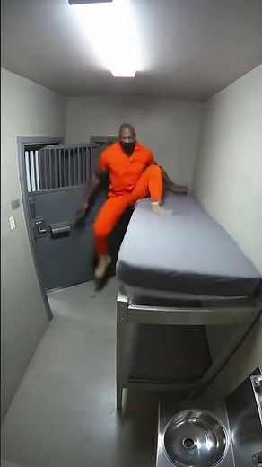 Guard Searches Empty Cell… Then Inmate Drops From The Ceiling 😳🕷️🚨