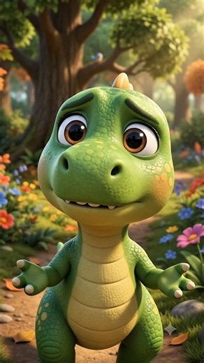Baby Dino Saves a Lost Puppy 🦖🐶 | Cute Kids Story #shorts