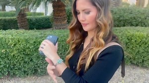 EnergyPort Purple Fitness Tracker with Quartz Display - Smart Bracelet Monitor Heart Rate, Sleep, IP68 Waterproof for Women, 30-Day Battery Life, Smart Notifications, Compatible with Android and iOS